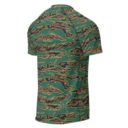 Guyanese Tiger Stripe CAMO Mens Short-Sleeve Rash Guard - Short-sleeve Guards