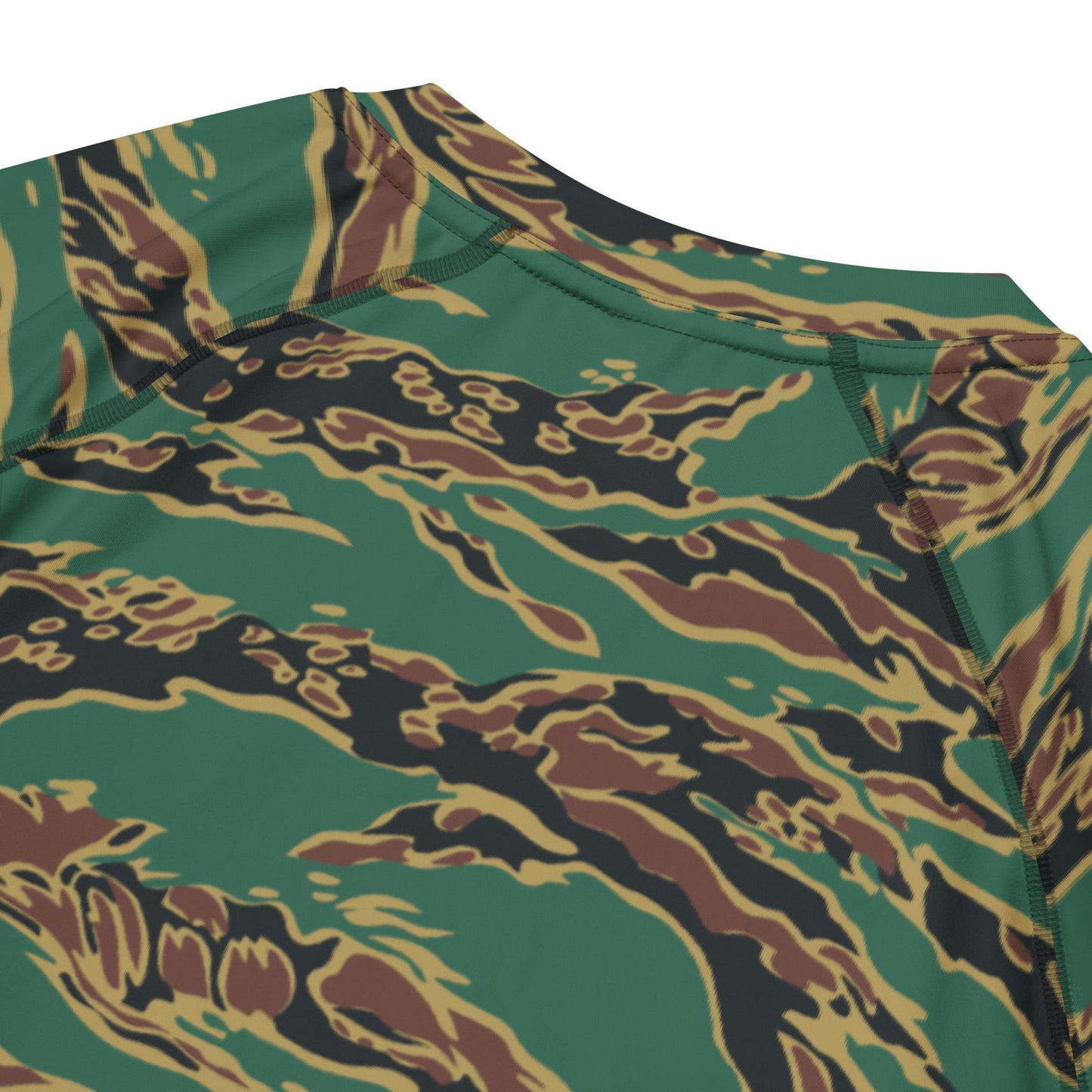 Guyanese Tiger Stripe CAMO Mens Short-Sleeve Rash Guard - Short-sleeve Guards
