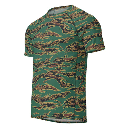 Guyanese Tiger Stripe CAMO Mens Short-Sleeve Rash Guard - Short-sleeve Guards