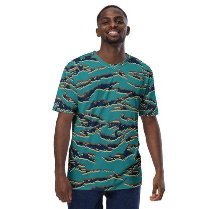 Guyanese Tiger Stripe CAMO Men’s t-shirt - Mens T-Shirt