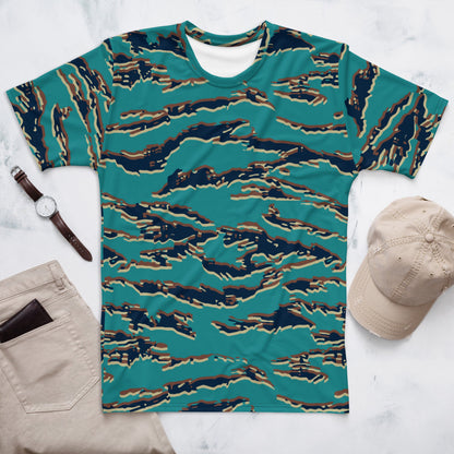 Guyanese Tiger Stripe CAMO Men’s t-shirt - XS - Mens T-Shirt