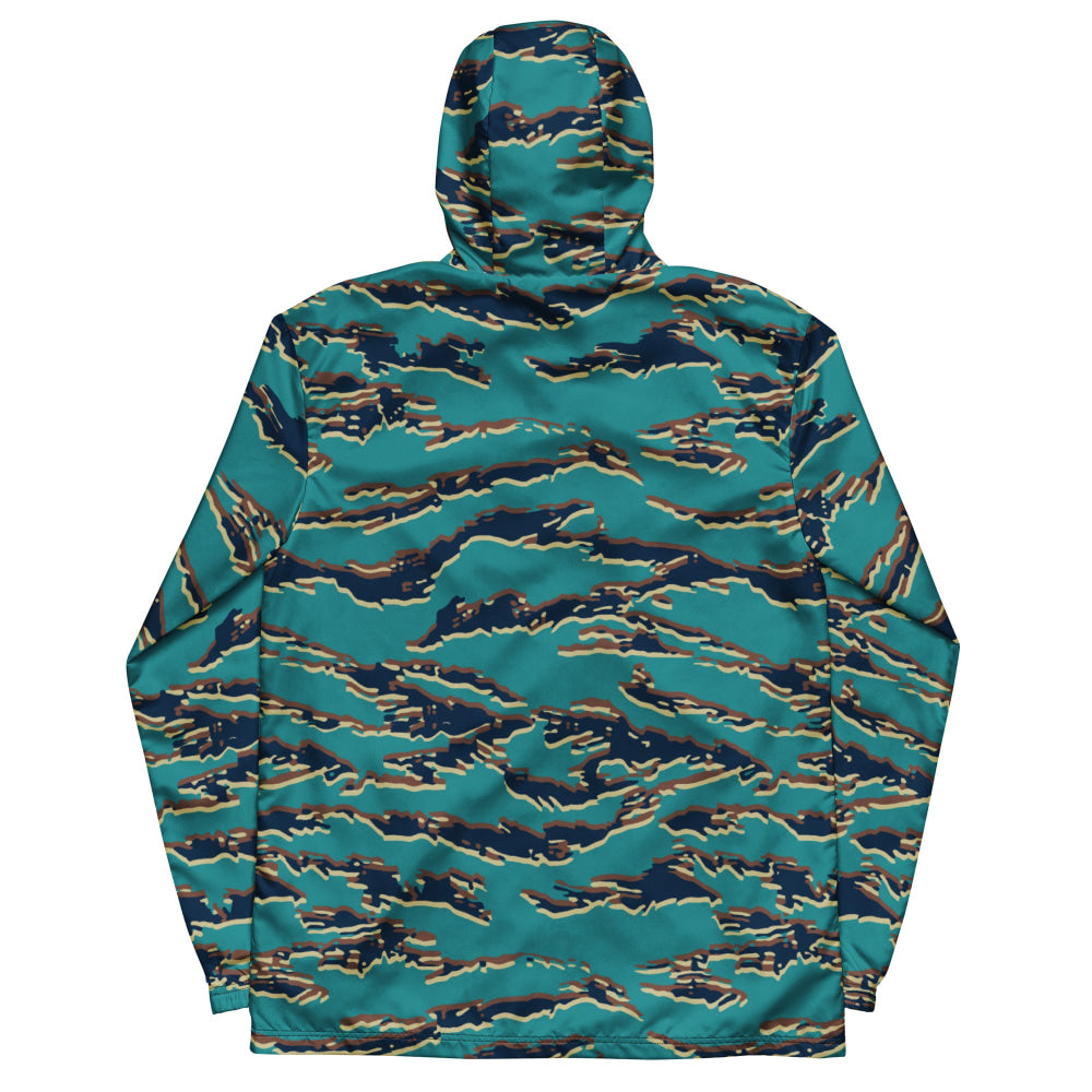 Guyanese Tiger Stripe CAMO Men’s windbreaker - Mens Windbreaker