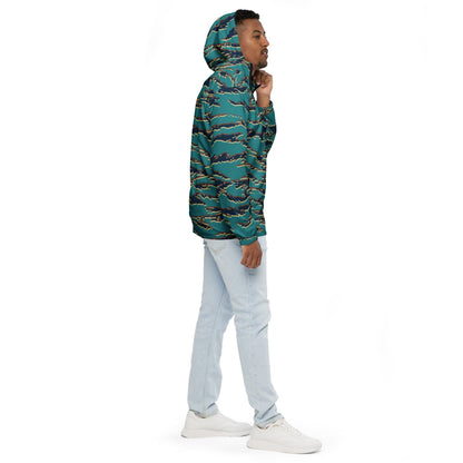 Guyanese Tiger Stripe CAMO Men’s windbreaker - Mens Windbreaker