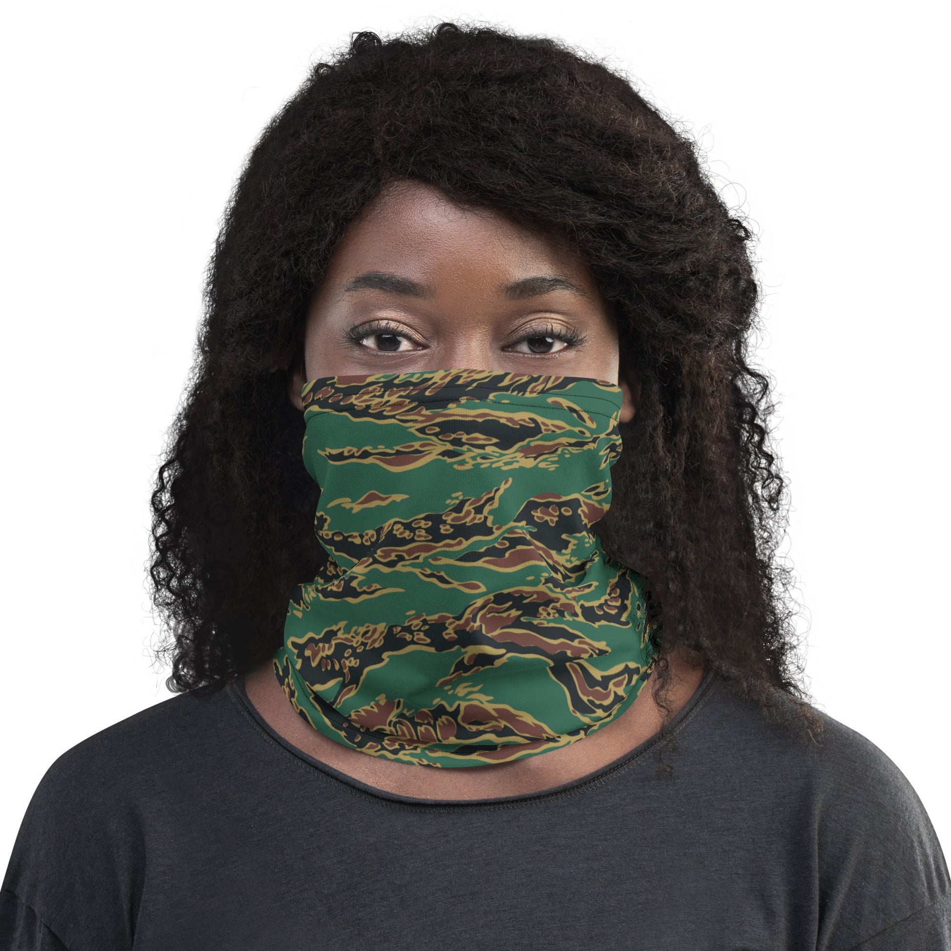 Guyanese Tiger Stripe CAMO Neck Gaiter Gaiters
