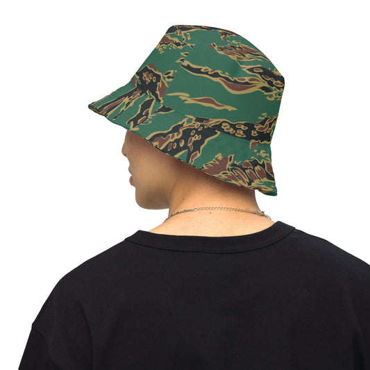 Guyanese Tiger Stripe CAMO Reversible bucket hat - XS - Bucket Hats