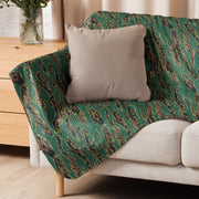 Tiger Stripe Guyana Jungle CAMO Sherpa Blanket