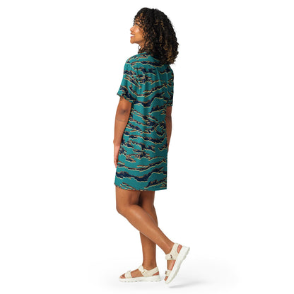 Guyanese Tiger Stripe CAMO T-shirt dress - Womens T-Shirt Dress