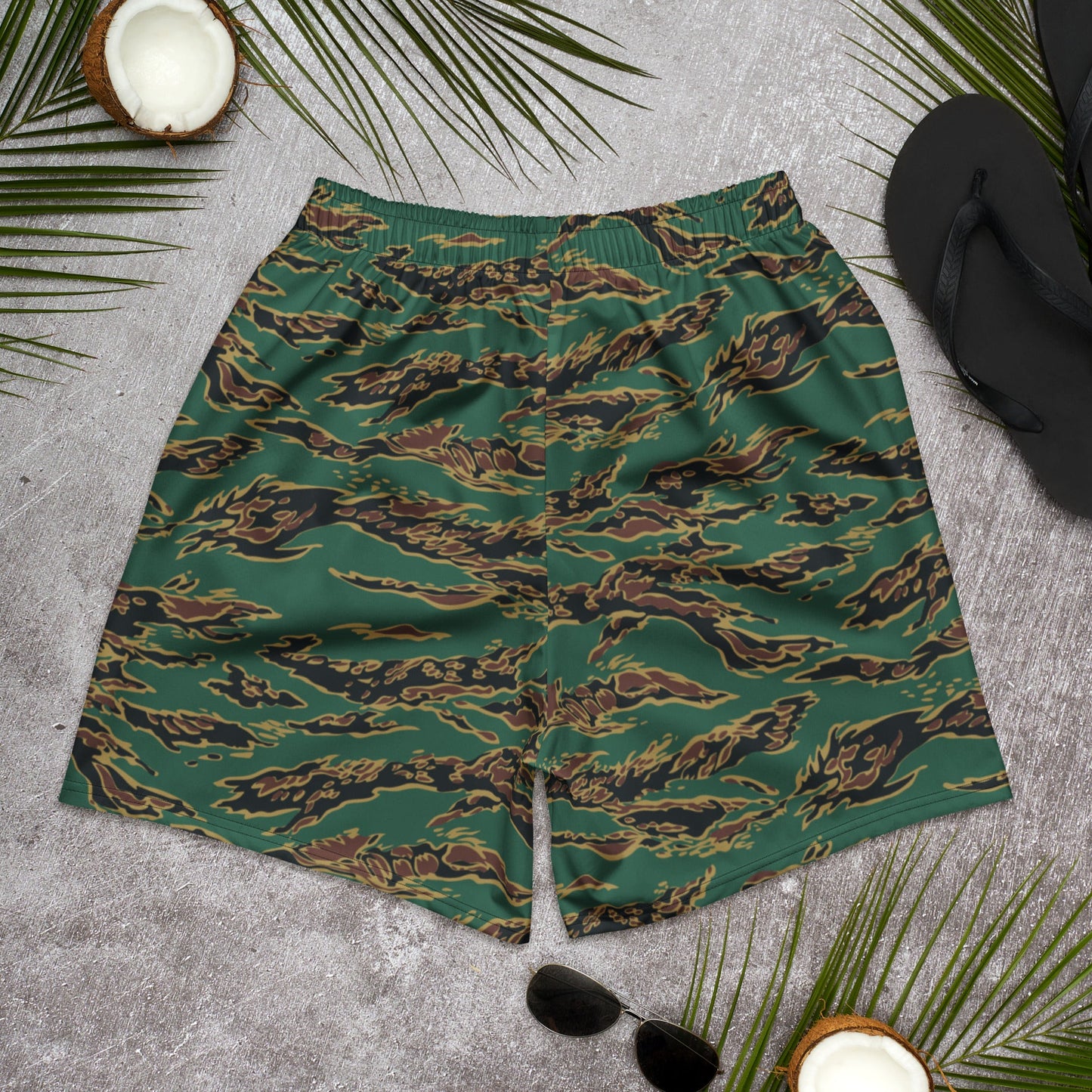Guyanese Tiger Stripe CAMO Unisex Athletic Long Shorts