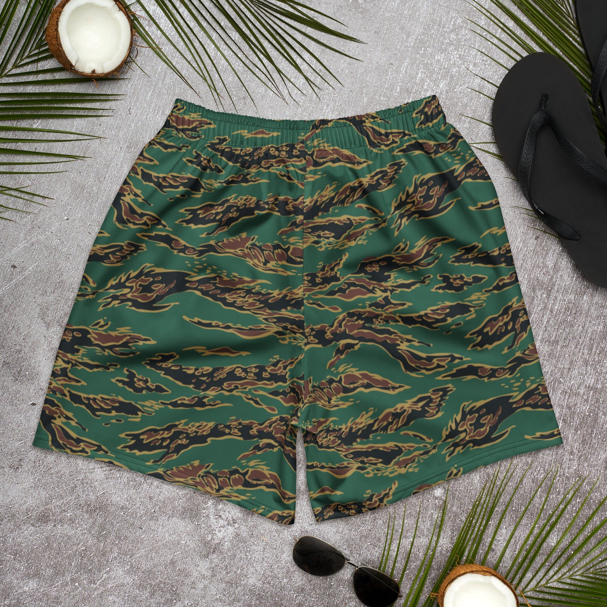 Guyanese Tiger Stripe CAMO Unisex Athletic Long Shorts