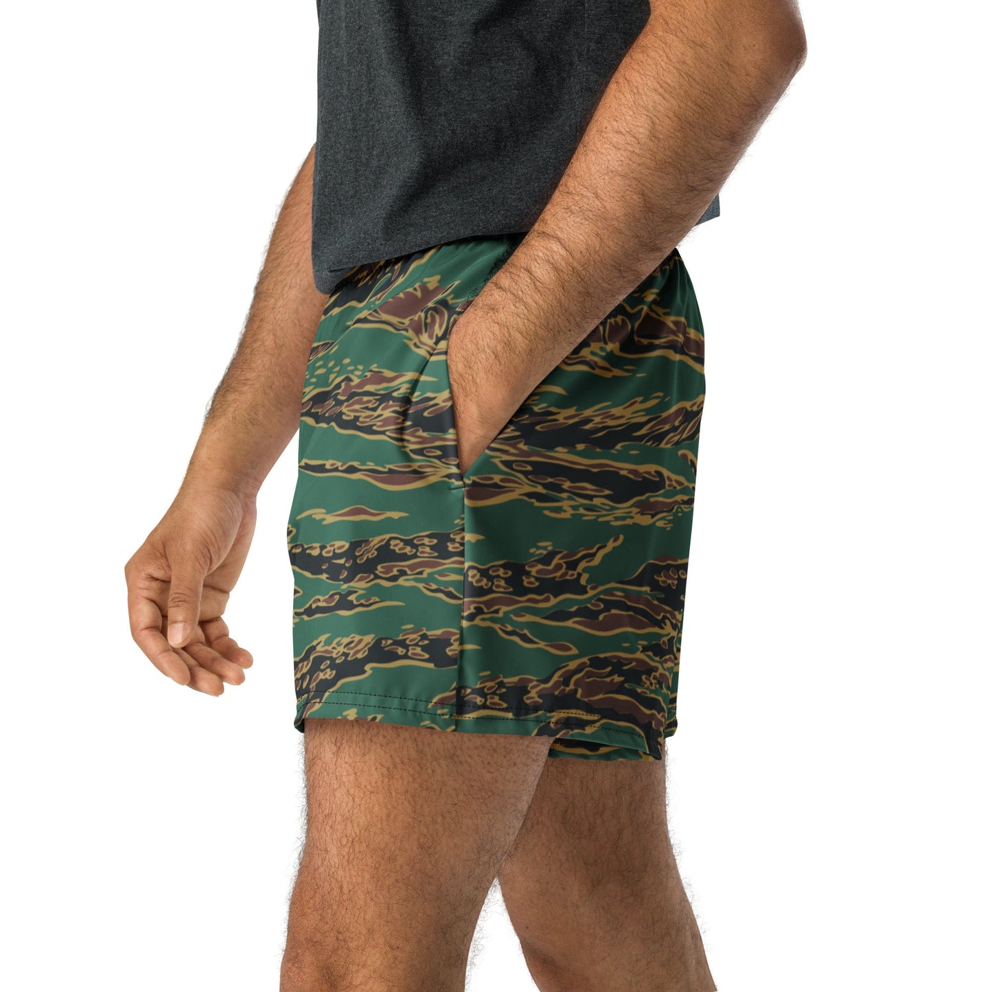 Guyanese Tiger Stripe CAMO Unisex Athletic Shorts - XS