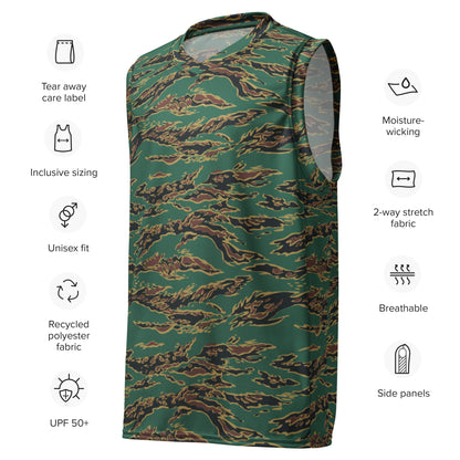 Guyanese Tiger Stripe CAMO unisex basketball jersey - Basketball Jerseys