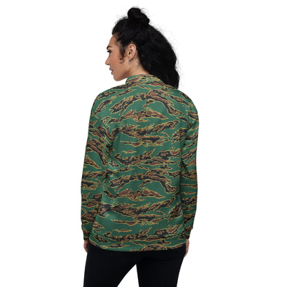 Guyanese Tiger Stripe CAMO Unisex Bomber Jacket - Jackets