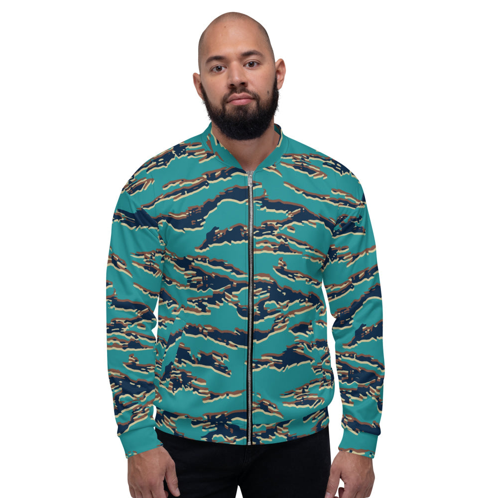 Guyanese Tiger Stripe CAMO Unisex Bomber Jacket