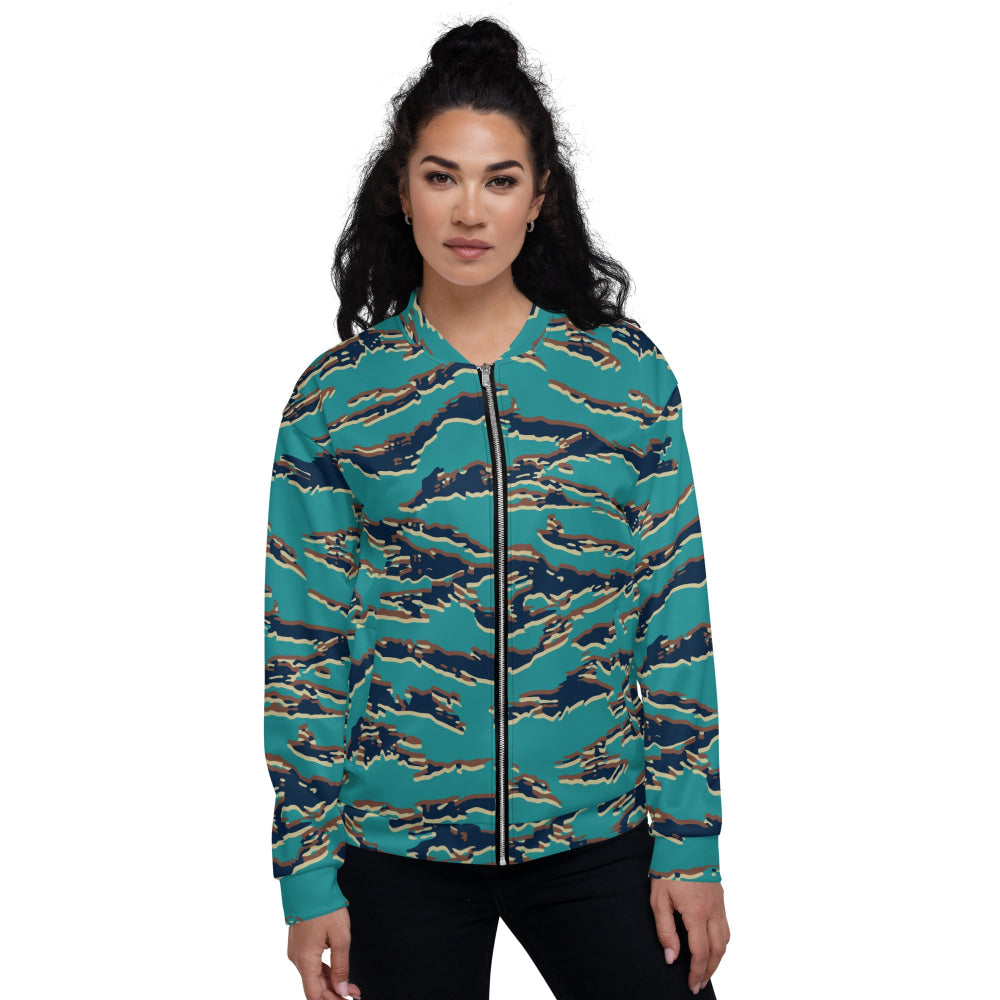 Guyanese Tiger Stripe CAMO Unisex Bomber Jacket