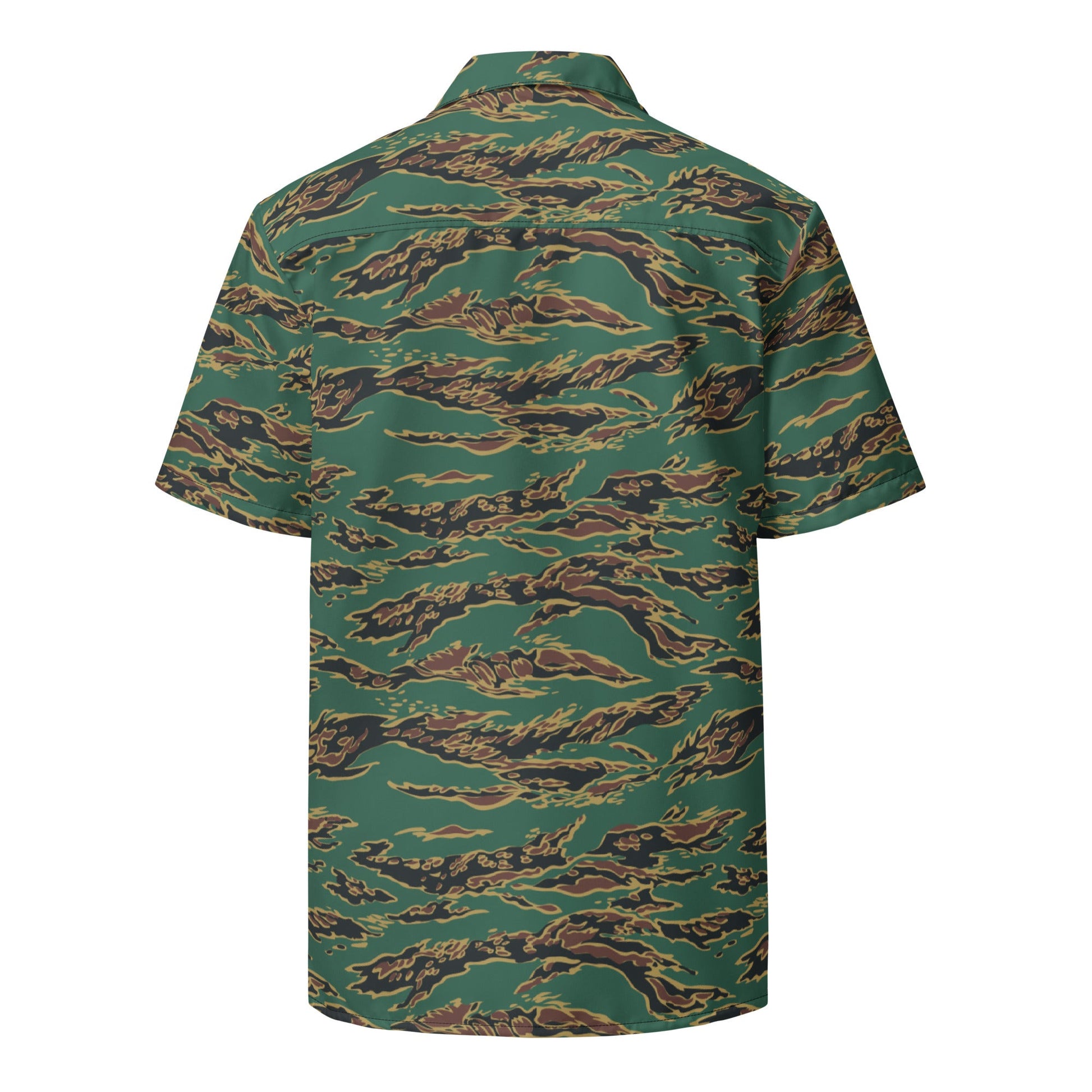 Guyanese Tiger Stripe CAMO Unisex button shirt - Button Shirts