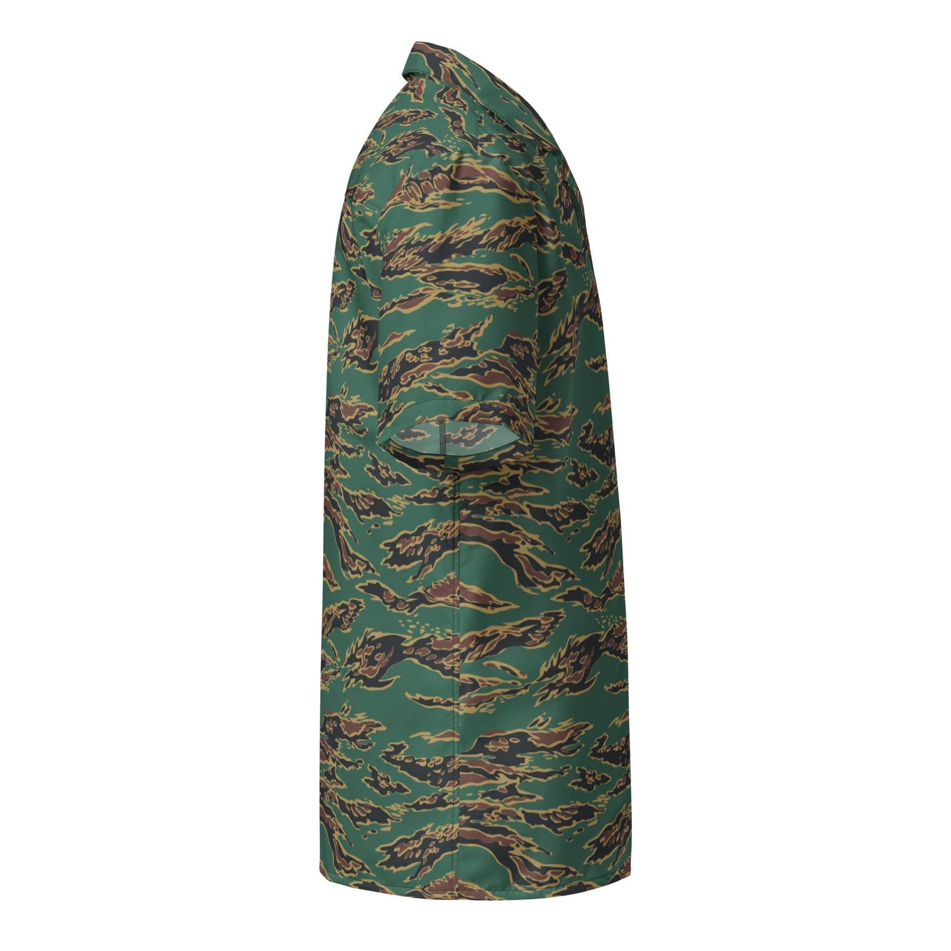 Guyanese Tiger Stripe CAMO Unisex button shirt - Button Shirts