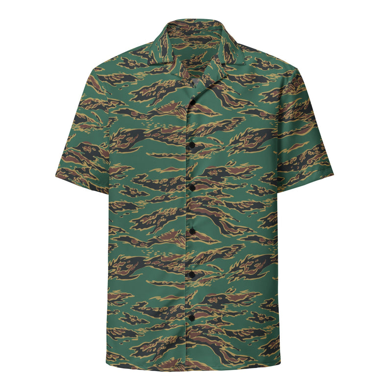 Tiger Stripe Guyana Jungle CAMO Unisex Short-Sleeve Button Shirt - Button-Up