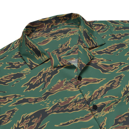 Guyanese Tiger Stripe CAMO Unisex button shirt - Button Shirts