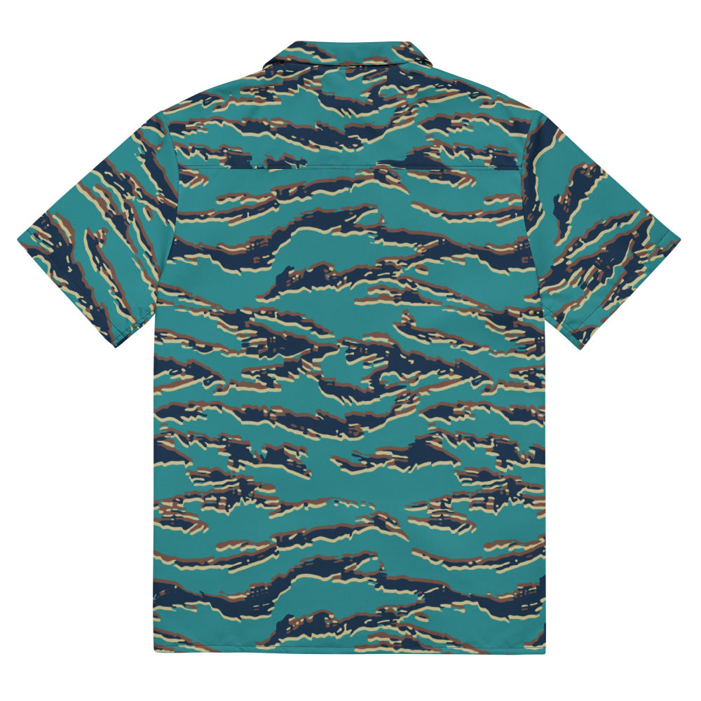 Guyanese Tiger Stripe CAMO Unisex button shirt - Button Shirt