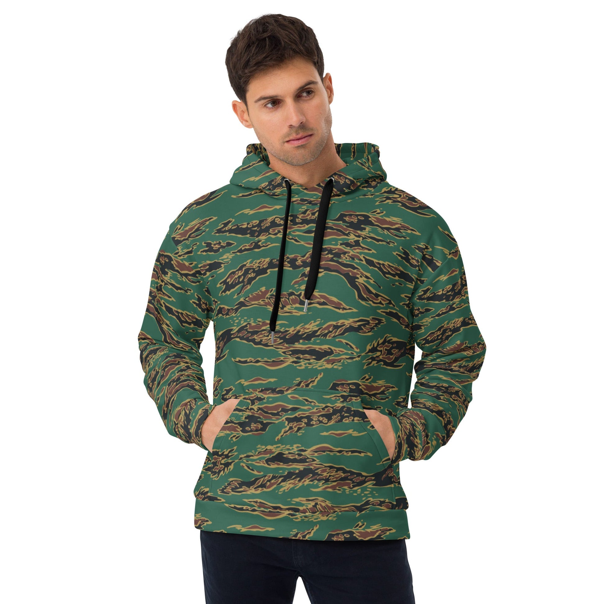 Guyanese Tiger Stripe CAMO Unisex Hoodie - 2XS - Hoodies