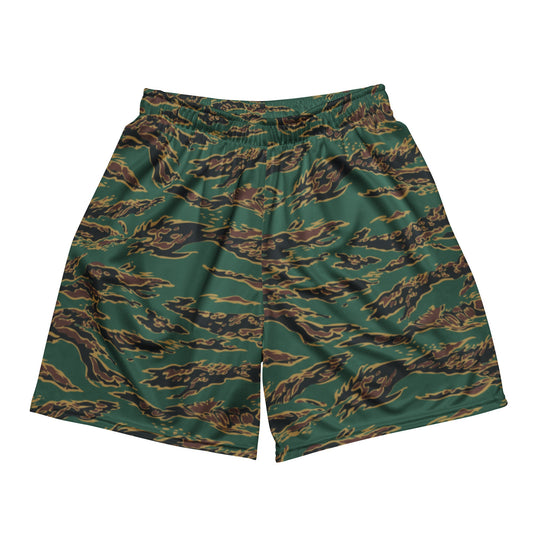 Guyanese Tiger Stripe CAMO Unisex mesh shorts - 2XS - Mesh Shorts