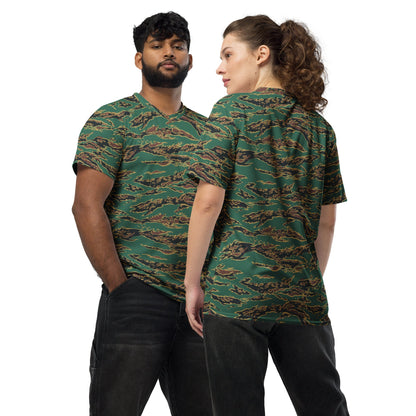 Guyanese Tiger Stripe CAMO unisex sports jersey - 2XS - Sports Jerseys