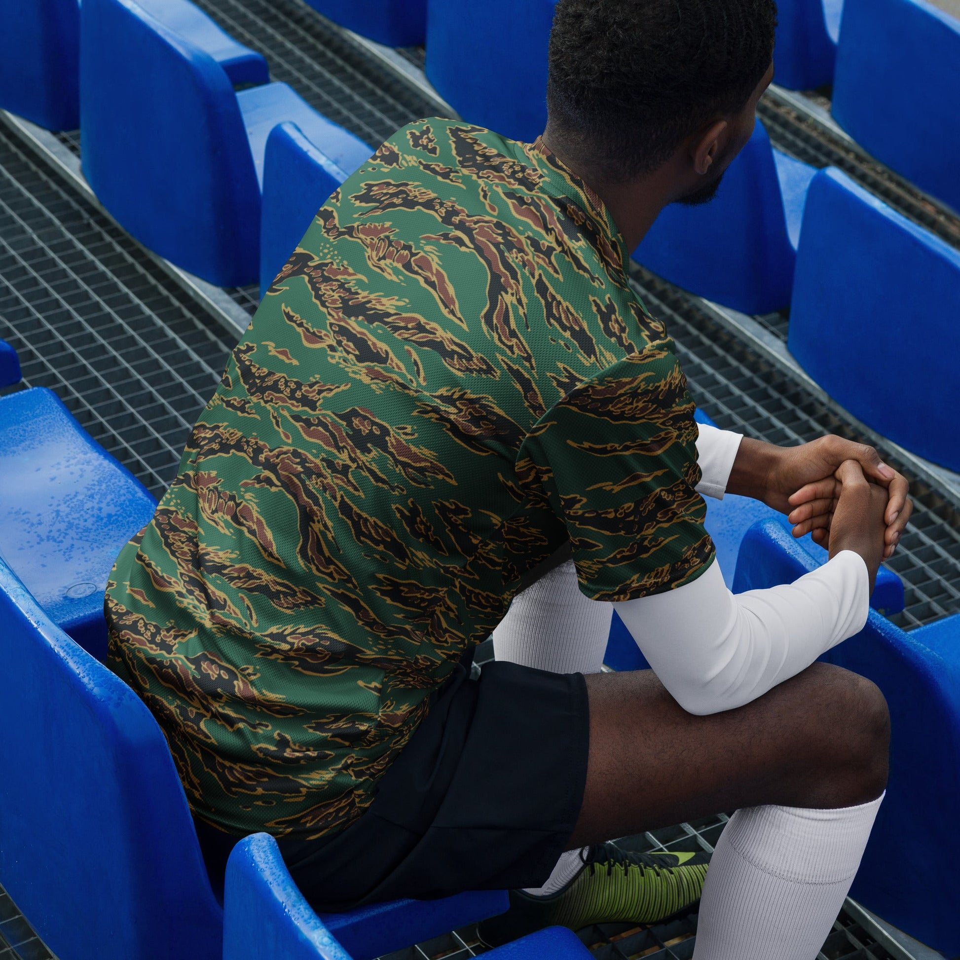 Guyanese Tiger Stripe CAMO unisex sports jersey - Sports Jerseys