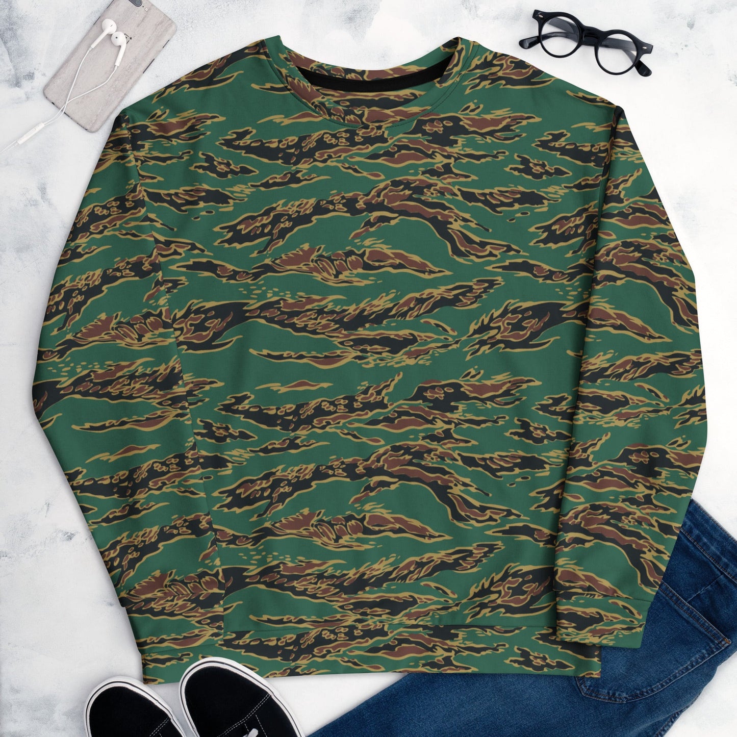 Guyanese Tiger Stripe CAMO Unisex Sweatshirt - Sweatshirts