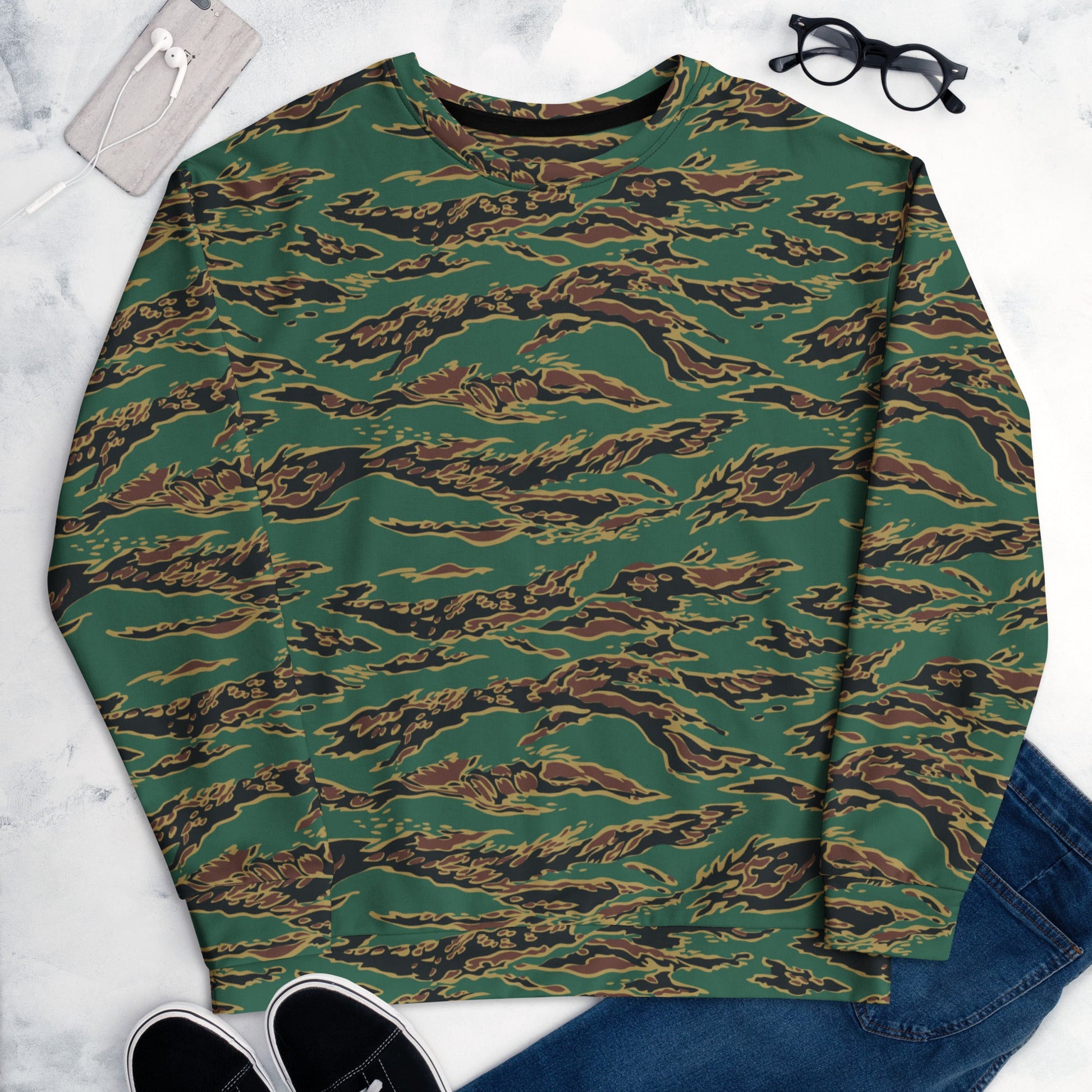 Guyanese Tiger Stripe CAMO Unisex Sweatshirt - Sweatshirts