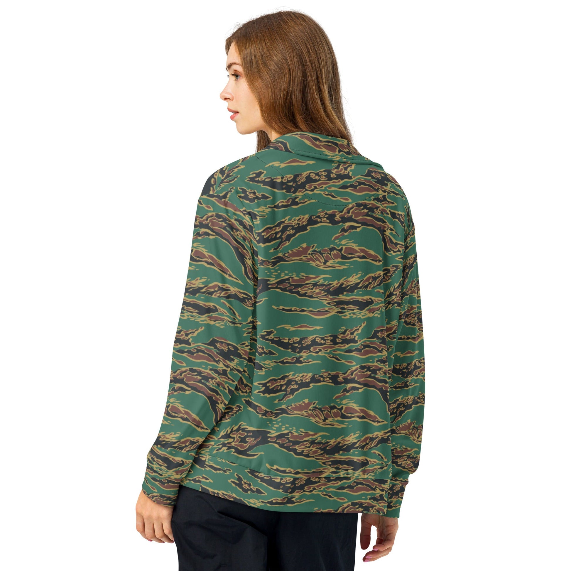 Guyanese Tiger Stripe CAMO Unisex track jacket - Track Jackets