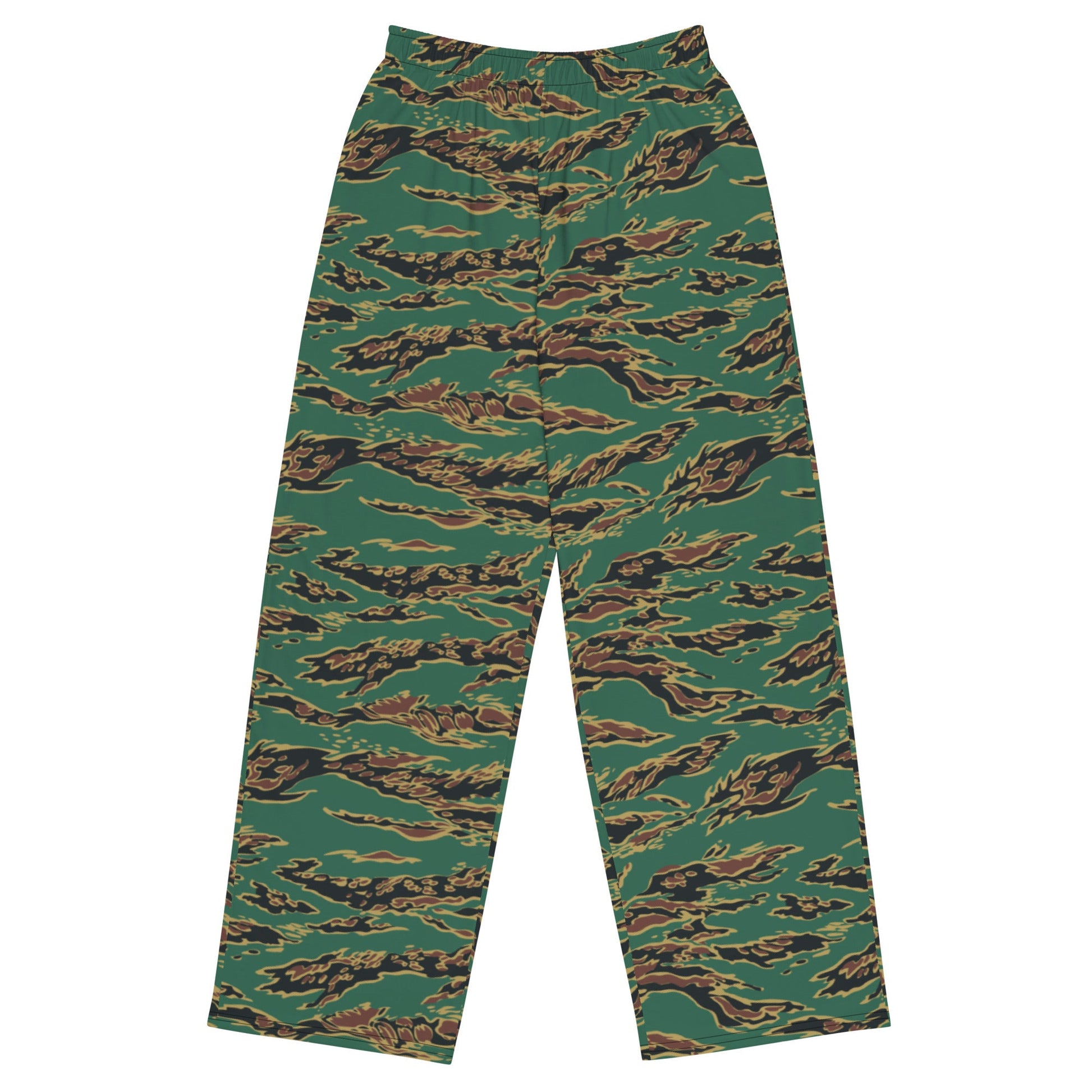Guyanese Tiger Stripe CAMO unisex wide-leg pants - 2XS - Wide-leg Pants
