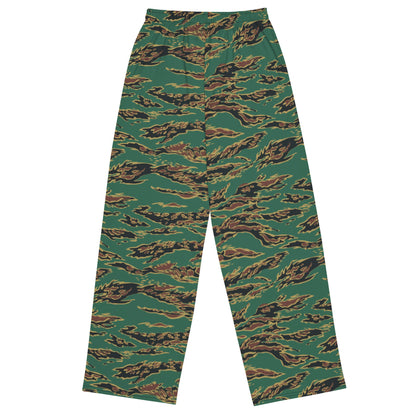 Guyanese Tiger Stripe CAMO unisex wide-leg pants - Wide-leg Pants