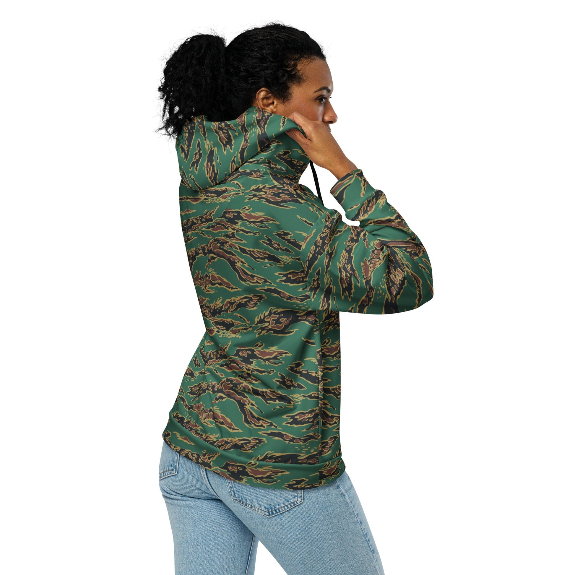 Guyanese Tiger Stripe CAMO Unisex zip hoodie - Zip Hoodies