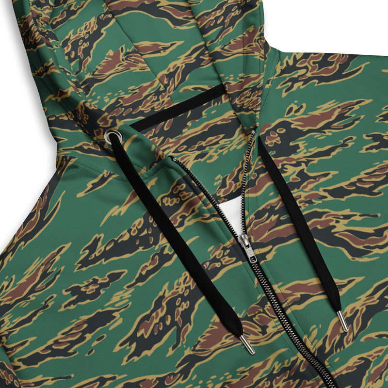 Tiger Stripe Guyana Jungle CAMO Unisex Zip Hoodie
