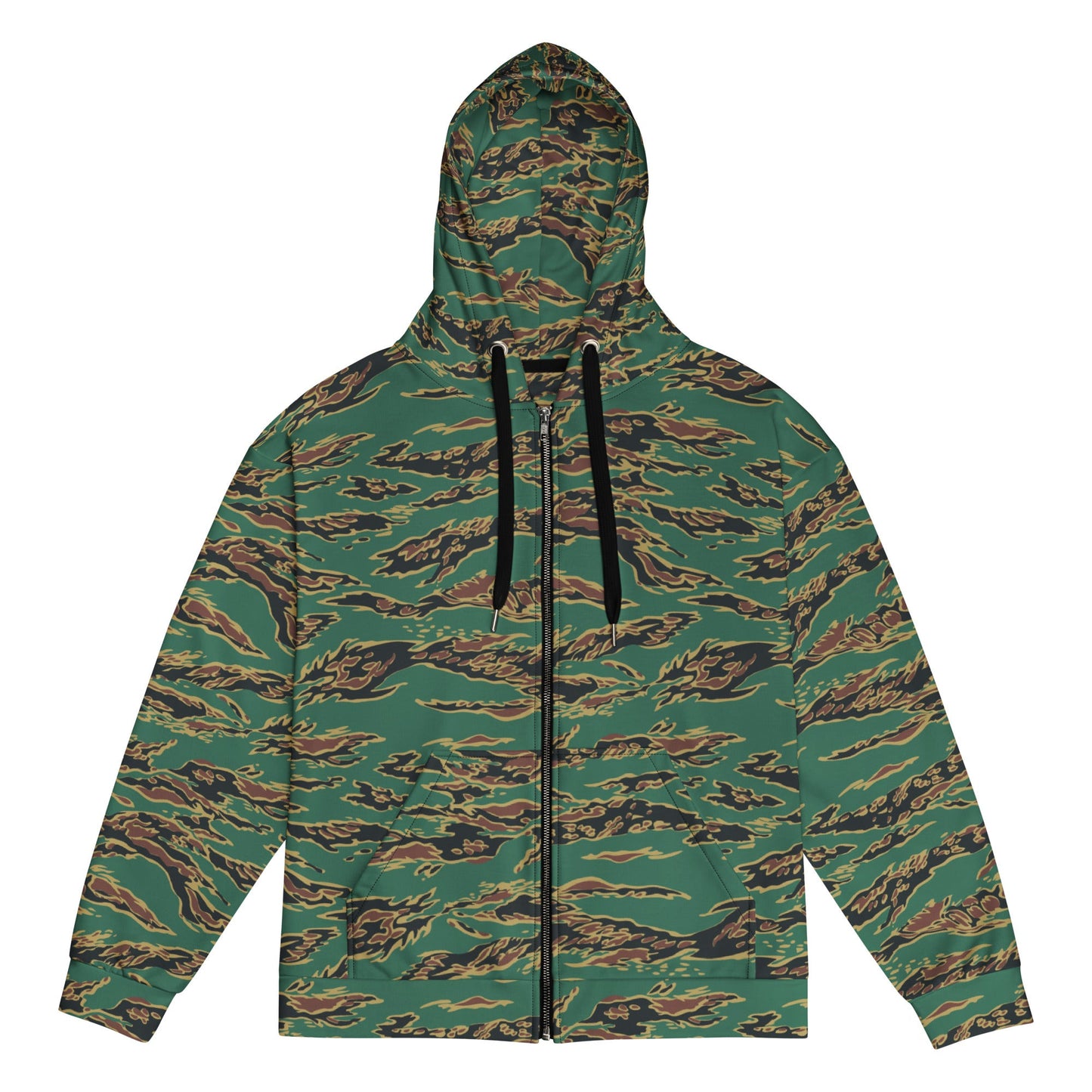 Guyanese Tiger Stripe CAMO Unisex zip hoodie - 2XS - Zip Hoodies