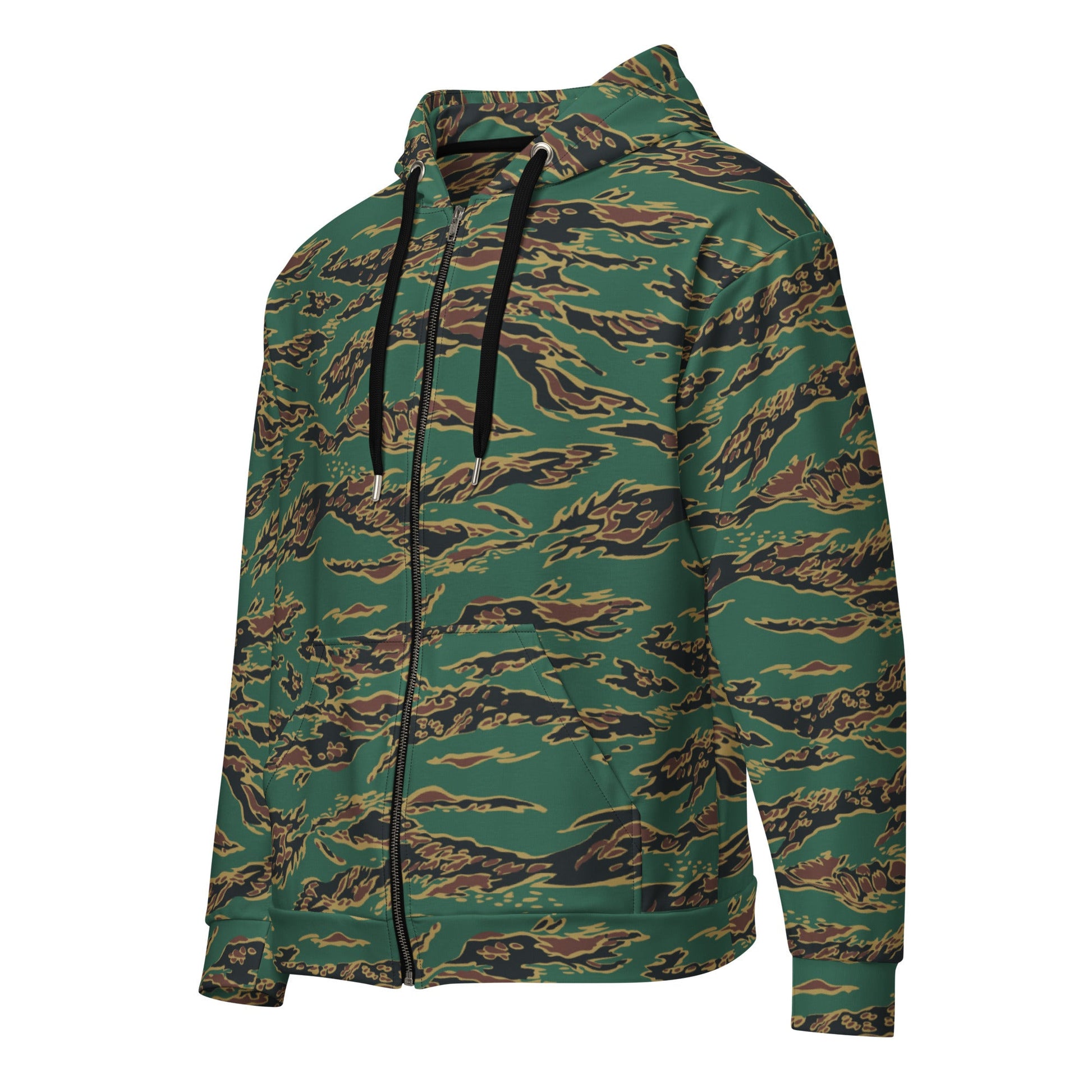 Guyanese Tiger Stripe CAMO Unisex zip hoodie - Zip Hoodies