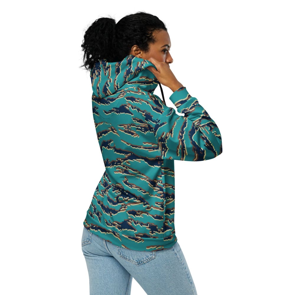 Guyanese Tiger Stripe CAMO Unisex zip hoodie
