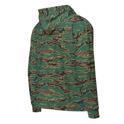 Guyanese Tiger Stripe CAMO Unisex zip hoodie - Zip Hoodies