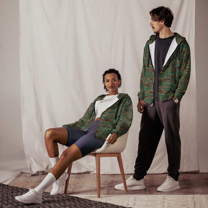 Guyanese Tiger Stripe CAMO Unisex zip hoodie - Zip Hoodies