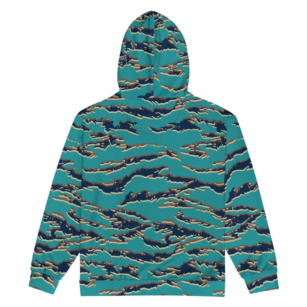 Guyanese Tiger Stripe CAMO Unisex zip hoodie - Zip Hoodie