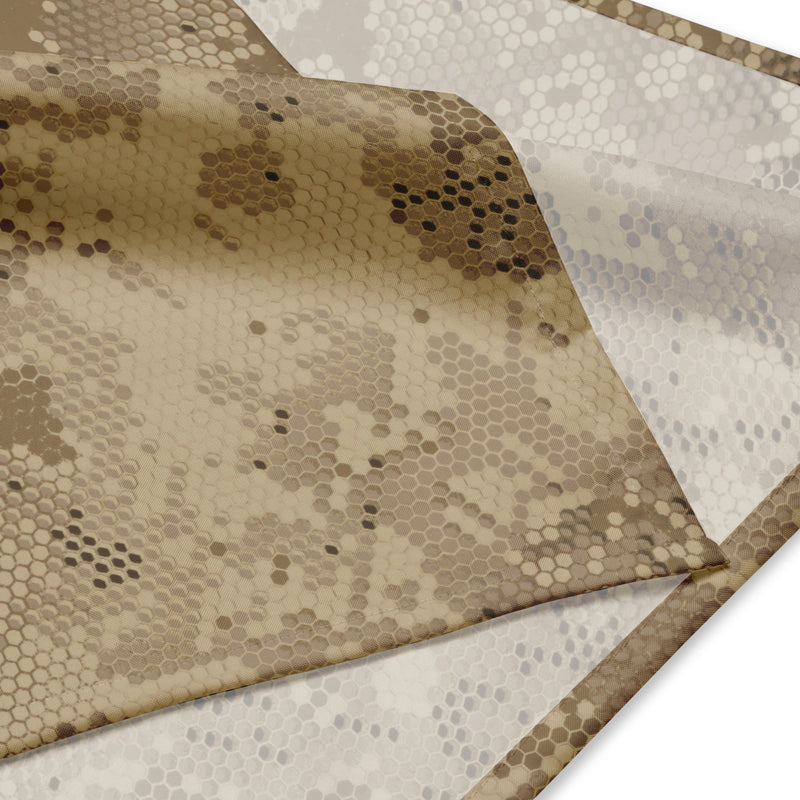 Hex Rattlesnake Desert CAMO Bandana - Head