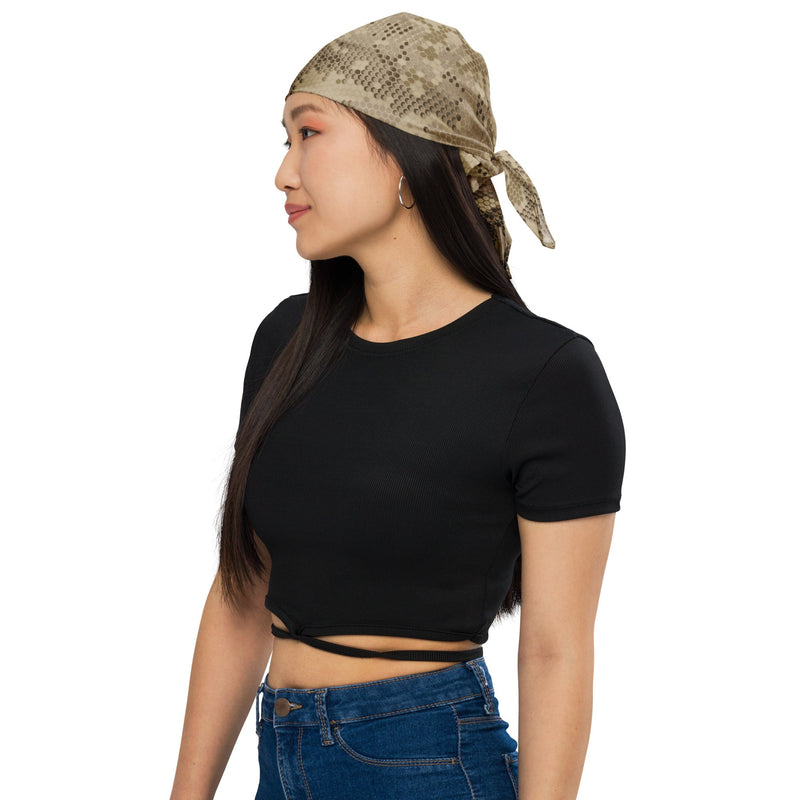 Hex Rattlesnake Desert CAMO Bandana - Head