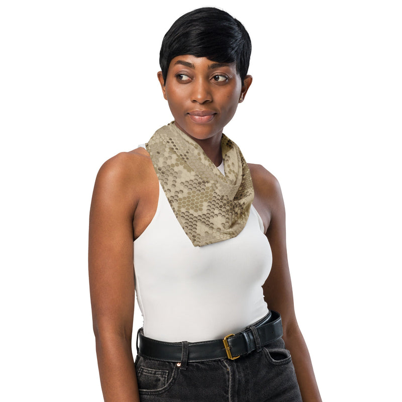 Hex Rattlesnake Desert CAMO Bandana - Head