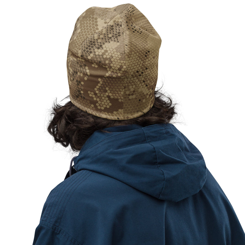 Hex Rattlesnake Desert CAMO Beanie - Head