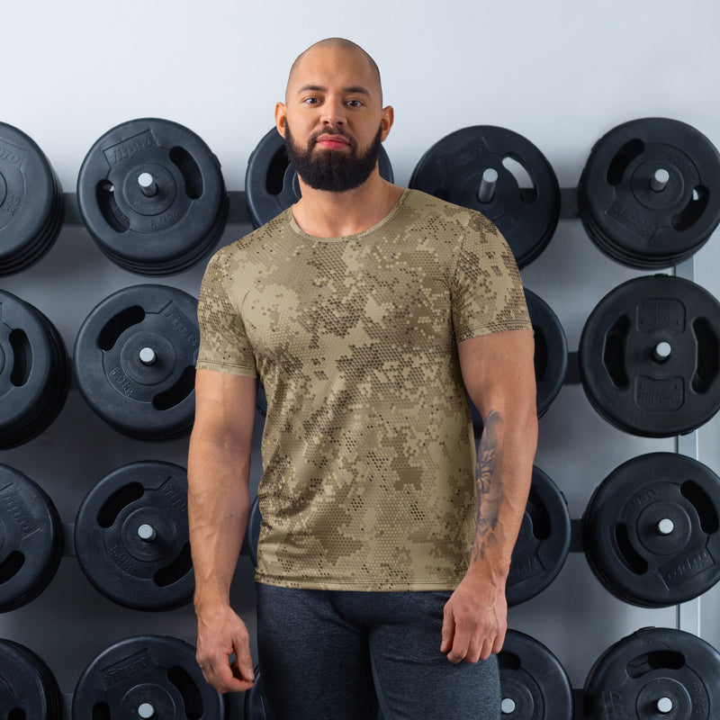 Hex Rattlesnake Desert CAMO Mens Athletic T-Shirt - XS - Shirt