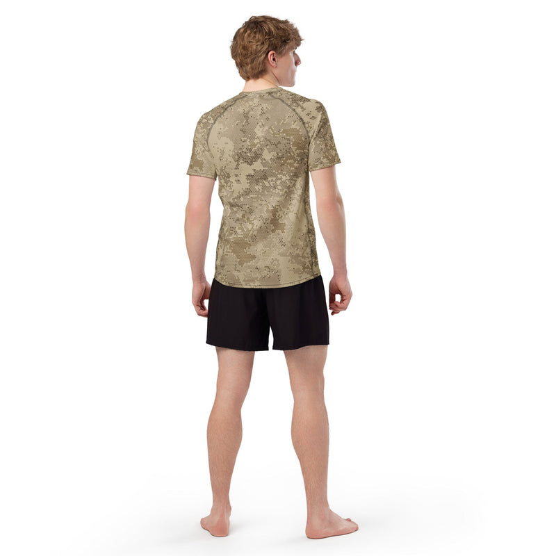 Hex Rattlesnake Desert CAMO Mens Short-Sleeve Rash Guard - SS