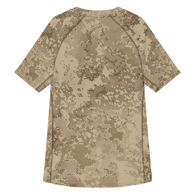 Hex Rattlesnake Desert CAMO Mens Short-Sleeve Rash Guard - SS