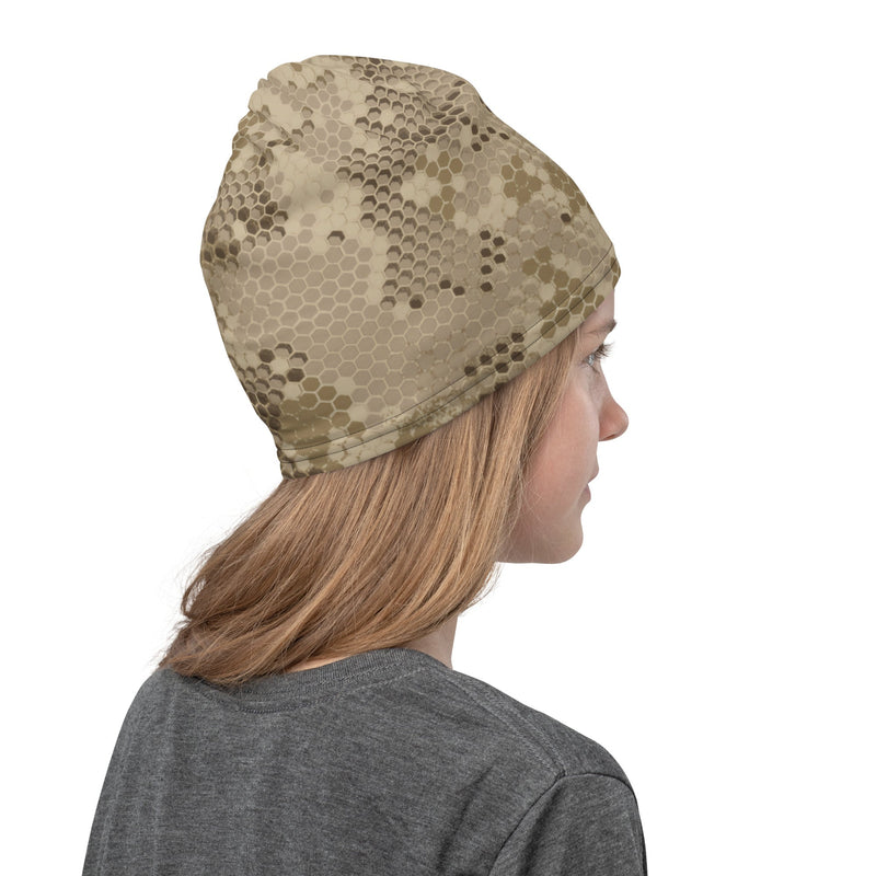 Hex Rattlesnake Desert CAMO Neck Gaiter - Head