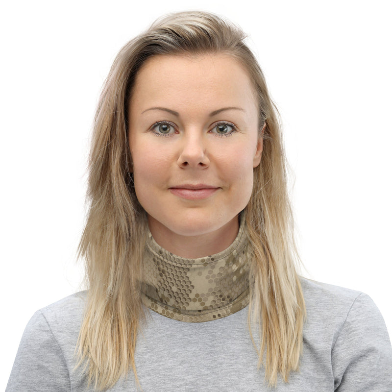 Hex Rattlesnake Desert CAMO Neck Gaiter - Head