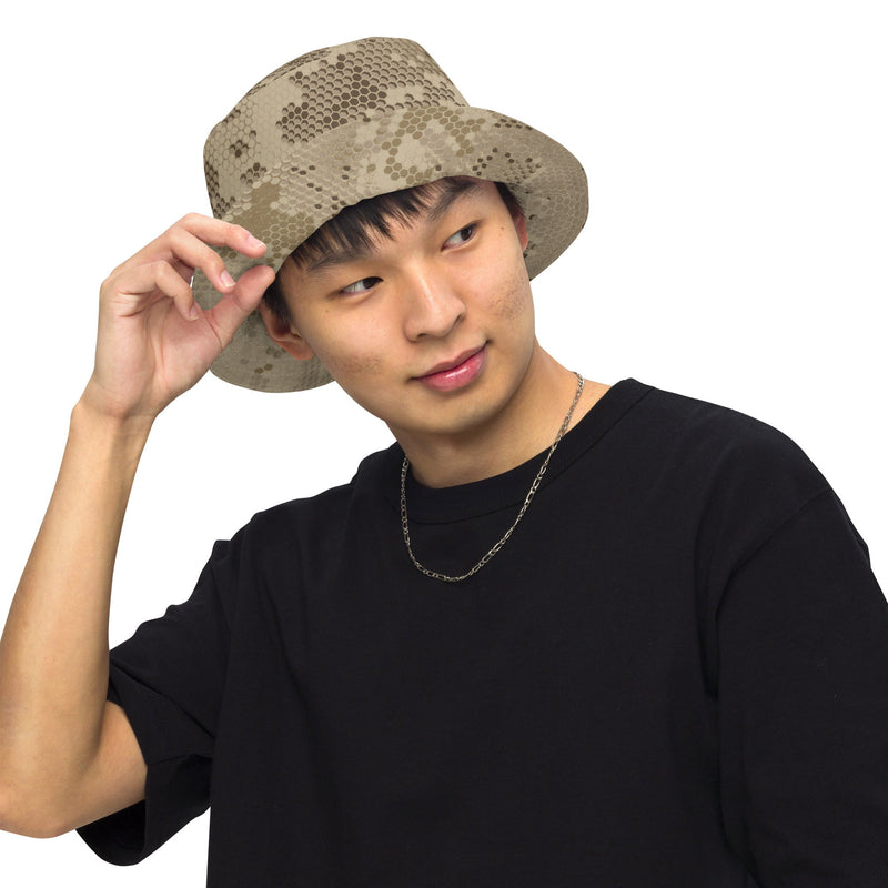 Hex Rattlesnake Desert CAMO Reversible Bucket Hat - Head